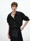 Breathable Oversized Collared Blouse