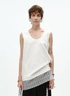 V-hals blomsterblonde tanktop