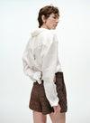 Drawstring Linen Shirt