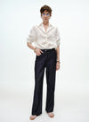 Drawstring Linen Shirt