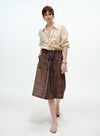 Drawstring Linen Shirt