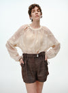 Embroidered Dramatic Blouse