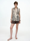 Linen Blend Tank Shirt