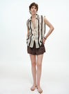 Linen Blend Tank Shirt