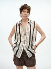 Linen Blend Tank Shirt
