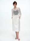 Layered Lace Pencil Skirt