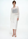 Layered Lace Pencil Skirt