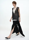 V-hals blomsterblonde tanktop