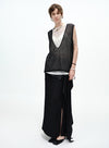 V-hals blomsterblonde tanktop