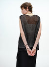 V-hals blomsterblonde tanktop