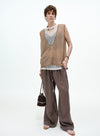 V-hals blomsterblonde tanktop