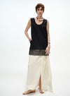 V-hals blomsterblonde tanktop