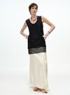 V-hals blomsterblonde tanktop