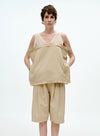 V-hals blomsterblonde tanktop
