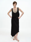 Asymmetrical Side Slit Skirt