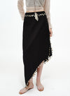 Asymmetrical Side Slit Skirt