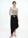 Asymmetrical Side Slit Skirt