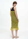 V-Neck Layered Slip Dress