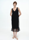 V-Neck Layered Slip Dress