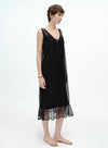 V-Neck Layered Slip Dress