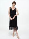 V-Neck Layered Slip Dress
