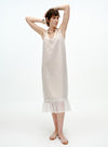 V-Neck Layered Slip Dress
