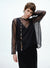 Sheer Mesh Backless Two-piece Top