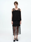 V-hals blomsterblonde tanktop