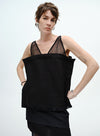 V-hals blomsterblonde tanktop
