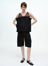 V-hals blomsterblonde tanktop