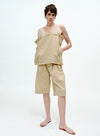 V-hals blomsterblonde tanktop