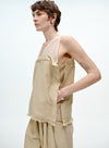 V-hals blomsterblonde tanktop