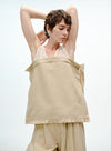 V-hals blomsterblonde tanktop