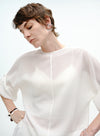 Drop-Shoulder Drawstring Top