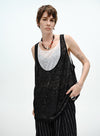 V-hals blomsterblonde tanktop