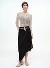 Sheer Ribbed Cover-Up Top