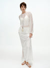 Sheer Ribbed Cover-Up Top