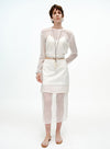Sheer Ribbed Cover-Up Top
