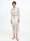 Sheer Ribbed Cover-Up Top