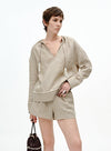Relaxed Linen Stripe Shirt