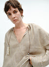 Relaxed Linen Stripe Shirt