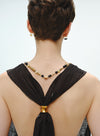 Linen Backless Vest Chic Stripe