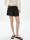 Sommer linned stribede shorts