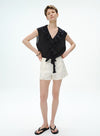 V-hals blomsterblonde tanktop