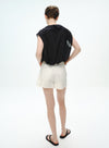 V-hals blomsterblonde tanktop