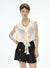 V-hals blomsterblonde tanktop