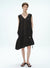 Linen V-Neck Stripe Dress