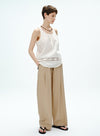 V-hals blomsterblonde tanktop