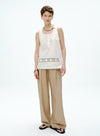 V-hals blomsterblonde tanktop