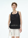 V-hals blomsterblonde tanktop